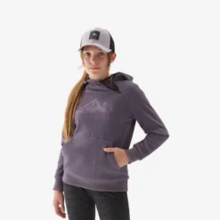 Quechua Sweat Polaire De Randonnée Violet Foncé - Enfant 7-15 Ans
