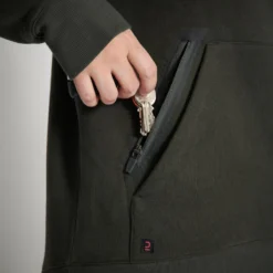 SWEAT-SHIRT CAPUCHE FEMME 500 CHAUD VERT -Quechua Magasin sweat shirt capuche femme 500 chaud vert 3