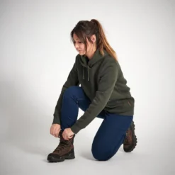 SWEAT-SHIRT CAPUCHE FEMME 500 CHAUD VERT -Quechua Magasin sweat shirt capuche femme 500 chaud vert 6