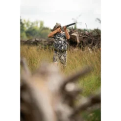 T-SHIRT RESISTANT 100 CAMO WOODLAND GRIS 14 T-SHIRT RESISTANT 100 CAMO WOODLAND GRIS -Quechua Magasin t shirt resistant 100 camo woodland gris 6