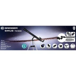 Télescope Sirius 70/900 AZ - BRESSER -avec Adaptateur Pour Smartphone -Quechua Magasin telescope sirius 70900 az bresser avec adaptateur pour smartphone 5