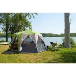 Tente Coleman Octagon 8 (Verte) -Quechua Magasin tente coleman octagon 8 verte 2