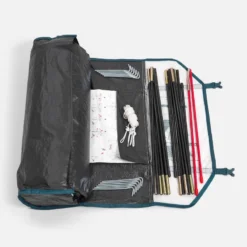 Quechua Tente De Camping - MH100 - 3 Places - Fresh & Black -Quechua Magasin tente de camping mh100 3 places fresh and black 3