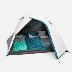 Quechua Tente De Camping - MH100 - 3 Places - Fresh & Black -Quechua Magasin tente de camping mh100 3 places fresh and black 4