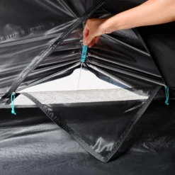 Quechua Tente De Camping - MH100 - 3 Places - Fresh & Black -Quechua Magasin tente de camping mh100 3 places fresh and black 9