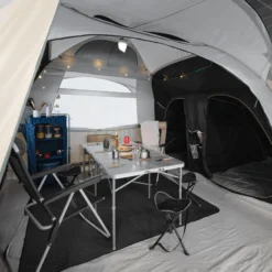 Quechua Tente Gonflable De Camping - Air Seconds 8.4 F&B - 8 Places - 4 Chambres -Quechua Magasin tente gonflable de camping air seconds 84 f and b 8 places 4 chambres 3