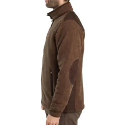 VESTE CHASSE POLAIRE VERNEY CARRON MARRON -Quechua Magasin veste chasse polaire verney carron marron 3
