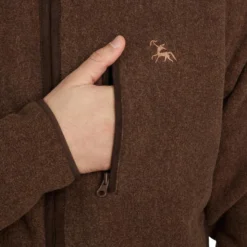 VESTE CHASSE POLAIRE VERNEY CARRON MARRON -Quechua Magasin veste chasse polaire verney carron marron 7