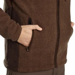 VESTE CHASSE POLAIRE VERNEY CARRON MARRON -Quechua Magasin veste chasse polaire verney carron marron 8