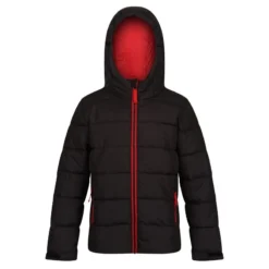 Regatta Veste Matelassée Enfant (Noir / Rouge Classique)