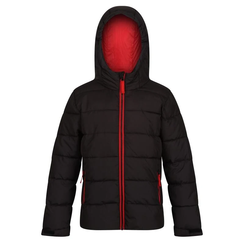 Regatta Veste Matelassée Enfant (Noir / Rouge Classique) 1 Regatta Veste Matelassée Enfant (Noir / Rouge Classique)