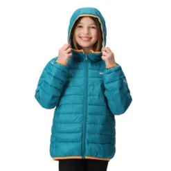 Regatta Veste Matelassée MARIZION Enfant (Bleu Sarcelle Foncé / Bleu Pâle) -Quechua Magasin veste matelassee marizion enfant bleu sarcelle fonce bleu pale 3