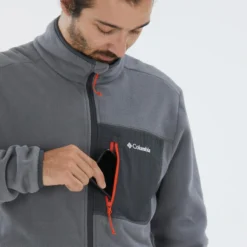 Veste Polaire Columbia Grise De Randonnée Montagne - Homme -Quechua Magasin veste polaire columbia grise de randonnee montagne homme 3