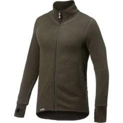 Woolpower Veste à Fermeture Éclair Mid Layer Merino 400 - Vert Pin -Quechua Magasin woolpower veste a fermeture eclair mid layer merino 400 vert pin 3